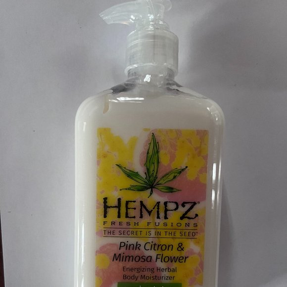 NEW Hempz Pink Citron Mimosa Flower Herbal Body Moisturizing Lotion 17 oz pump